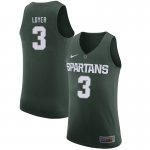 Men Michigan State Spartans NCAA #3 Foster Loyer Green Authentic Nike Stitched College Basketball Jersey UW32L84HX